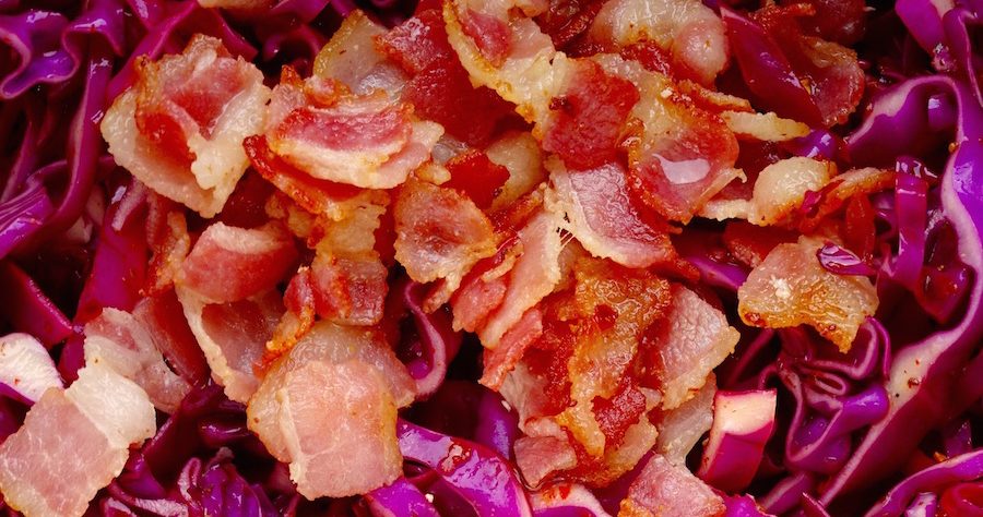 Spicy Bacon & Purple Cabbage