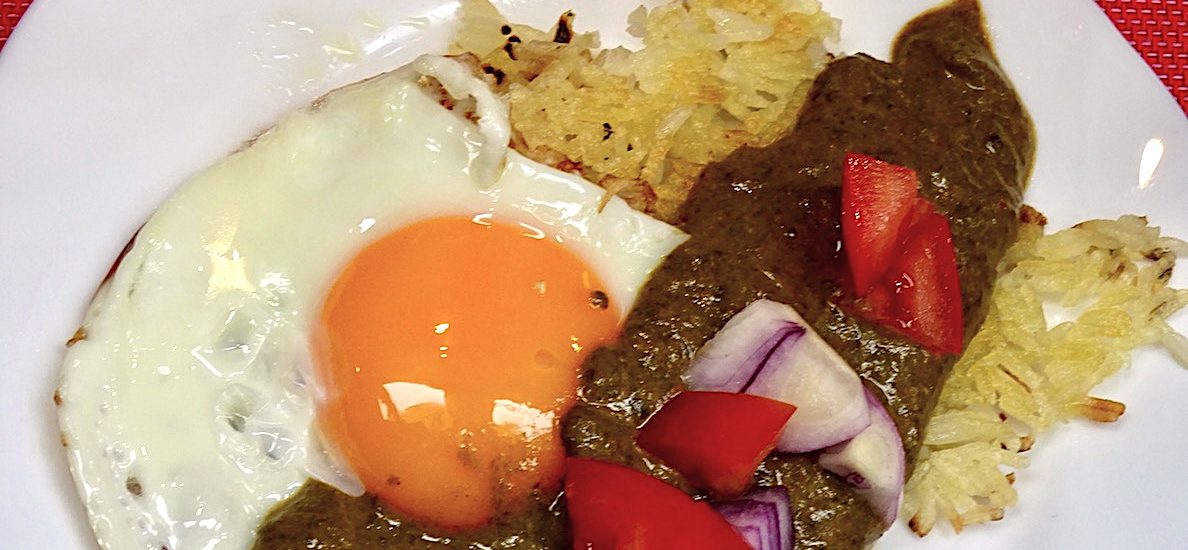 Crunchy Rice & Taj Indian Spinach Eggs