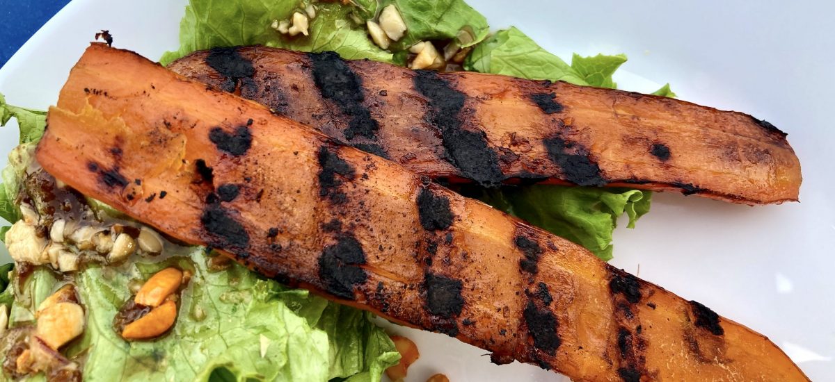 Teriyaki Grilled Carrots & Asian Salad Dressing