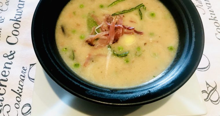 Creamy Potato Leek & Bacon Soup