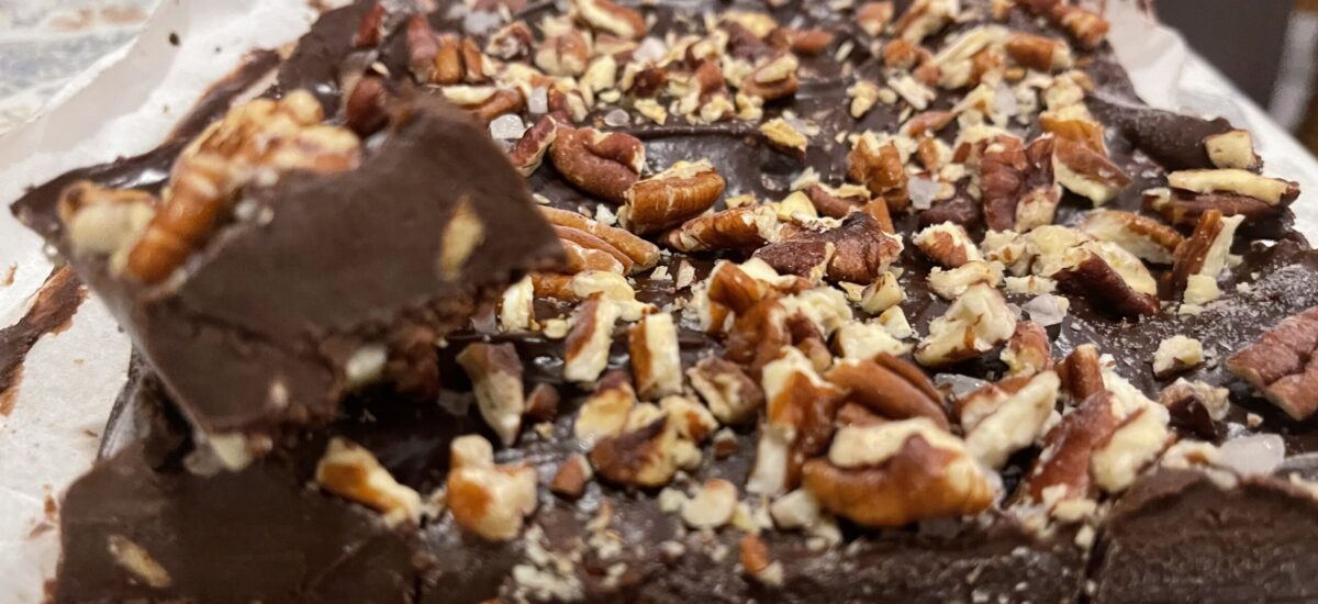 Avocado Pecan Fudge