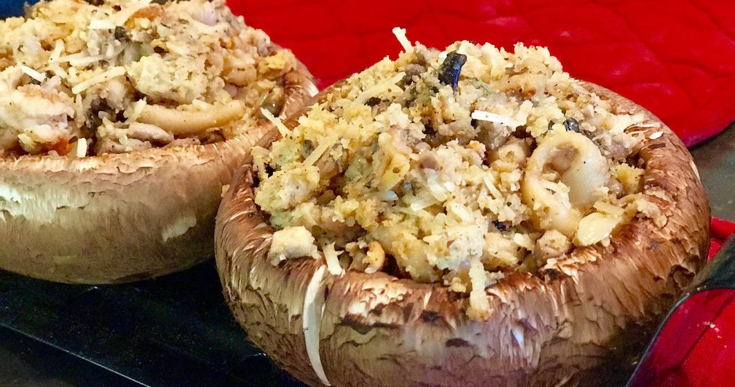 Seafood Stuffed Mushrooms