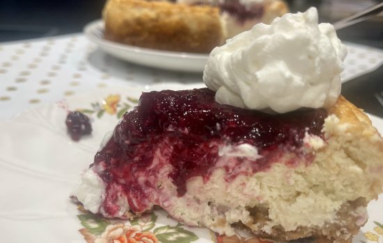 Lemon Goat Cheese Cheesecake