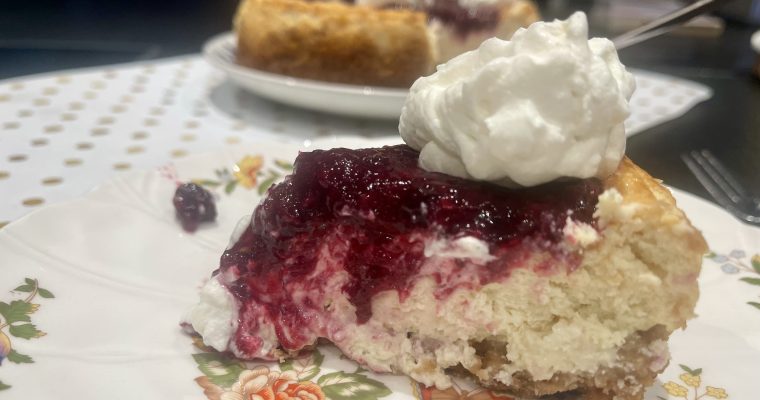 Lemon Goat Cheese Cheesecake